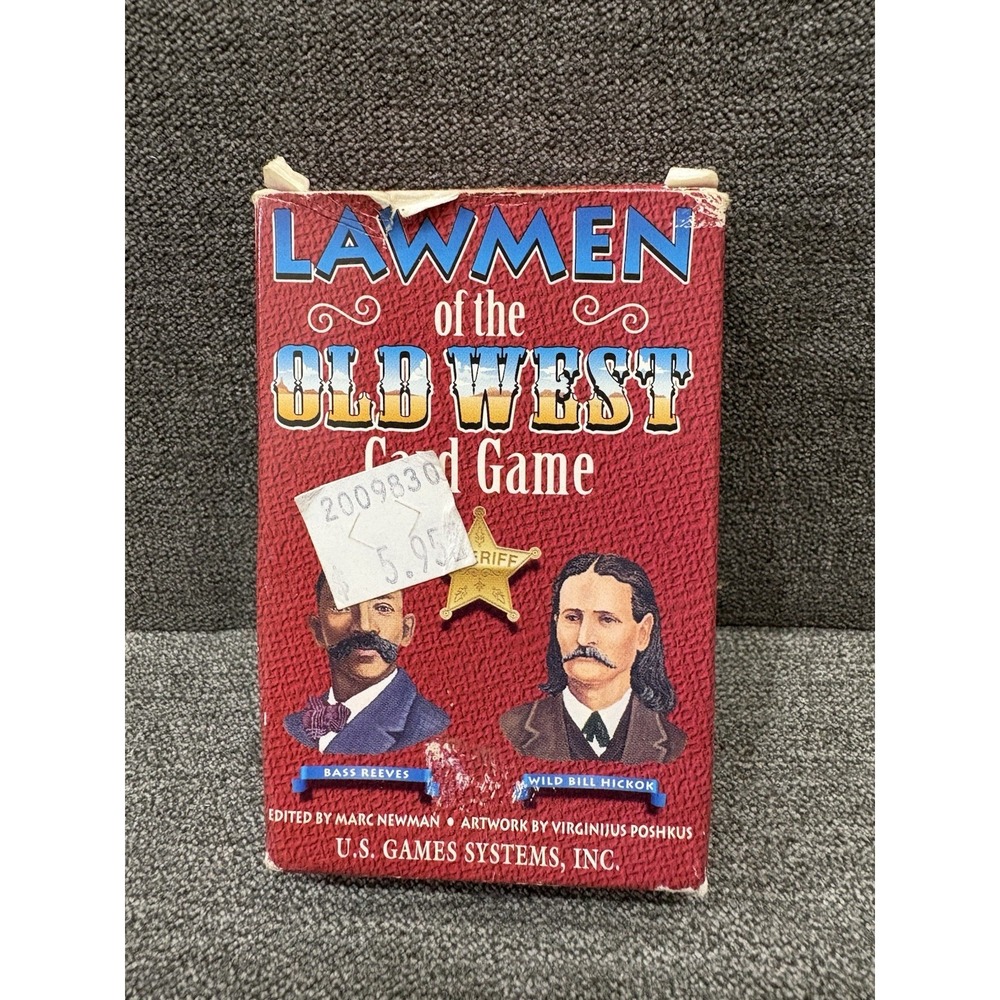Vintage 1996 Lawmen Of The Old West Card Game Wild Bill, Wyatt Earp‎ Poker-  EUC